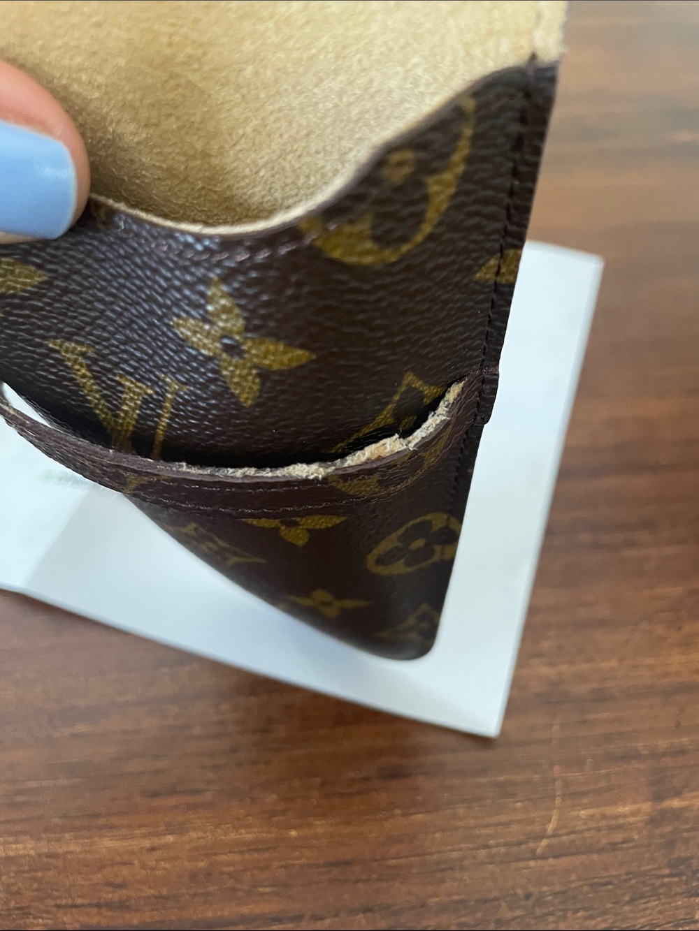 Louis Vuitton Monogram Brown Eyeglass Pouch with COA - Picture 9 of 10
